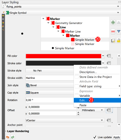 Edit Marker Symbol