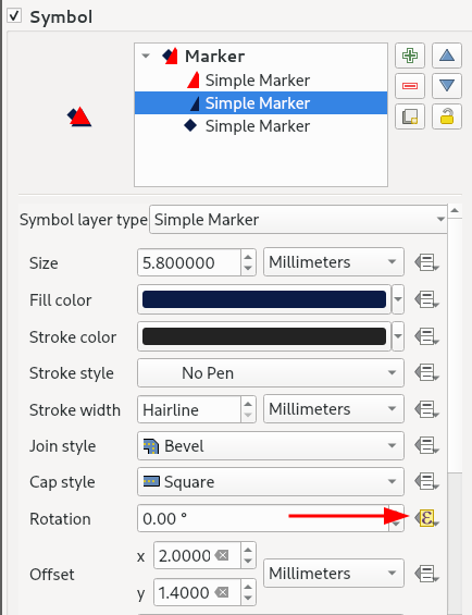 Rotated Symbol Preview