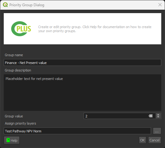 Priority Dialog