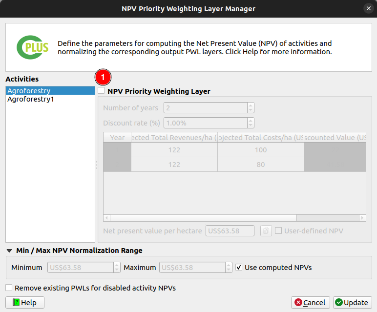 NPV window