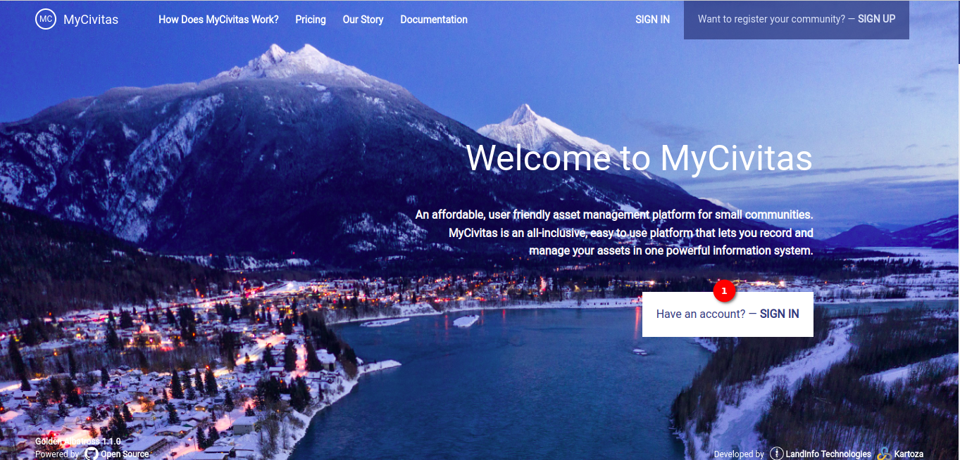 landing page