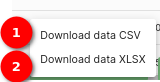 Download Data Dropdown