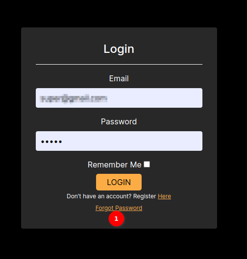 Forgot Password 1